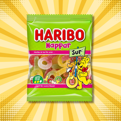 Haribo Nappar Sur – Sweden (Sour Swedish Gummies)