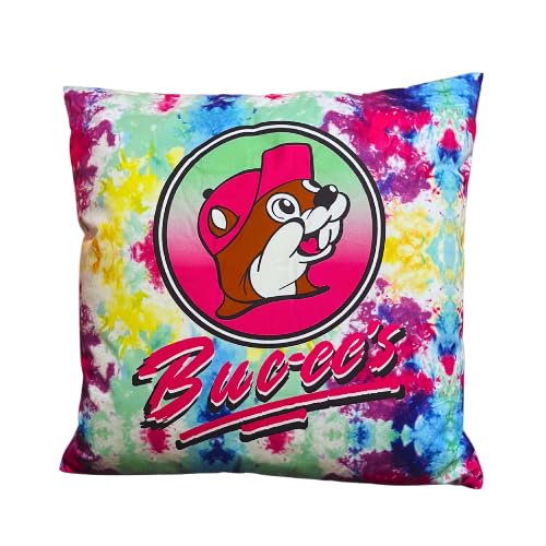 Buc-ee's Tie-Dye Pillow, 18 x 12