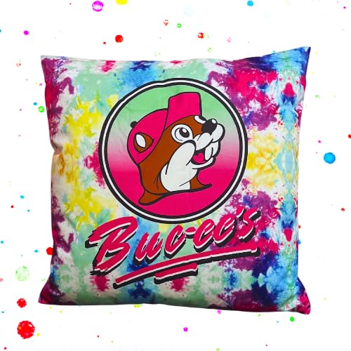 Buc-ee's Tie-Dye Pillow, 18 x 12