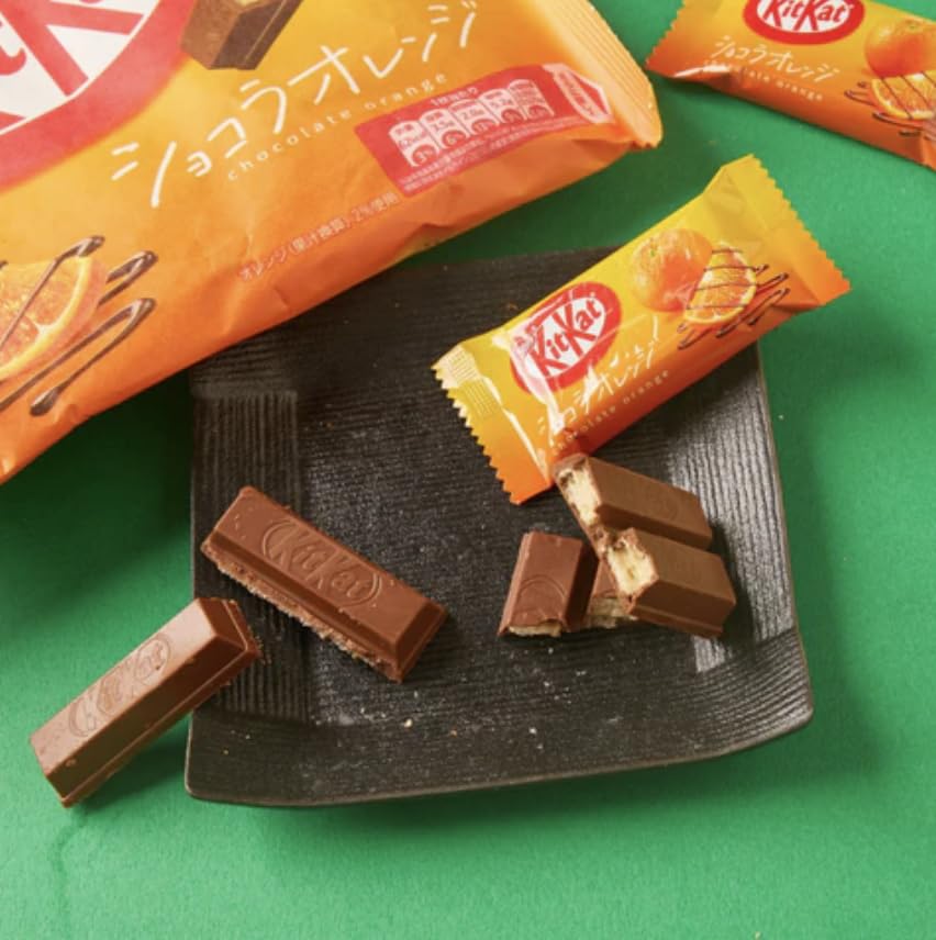 Japanese Kit Kat Assorted Flavors | Hazelnut, Strawberry Chocolate Cake, Milk Tea, Orange, Strawberry | Limited Edition Kit Kat | Pop Snax Snack Box | Japanese Snacks | Imported from Japan