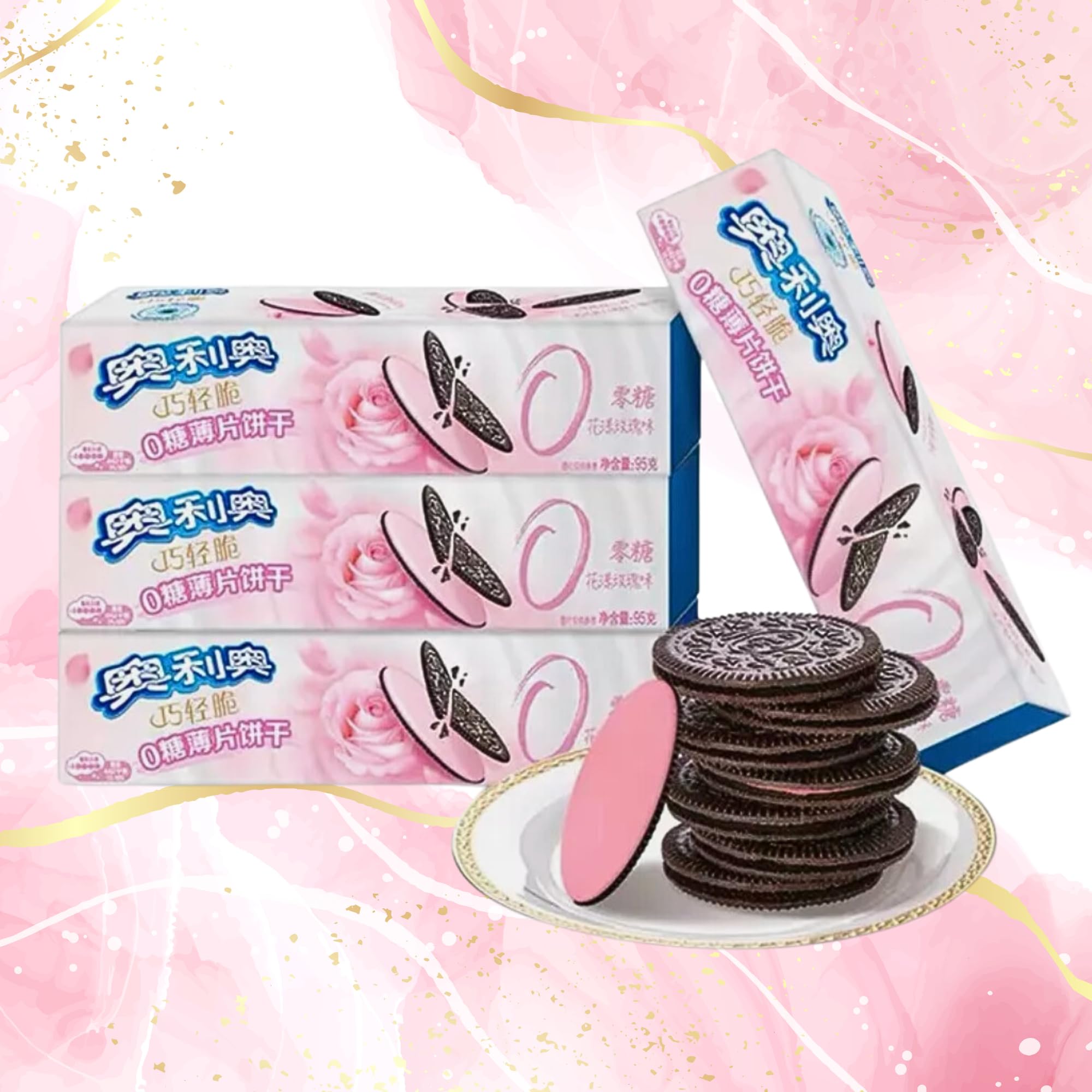 Sugar-Free Rose Oreo Thins (Taiwan)