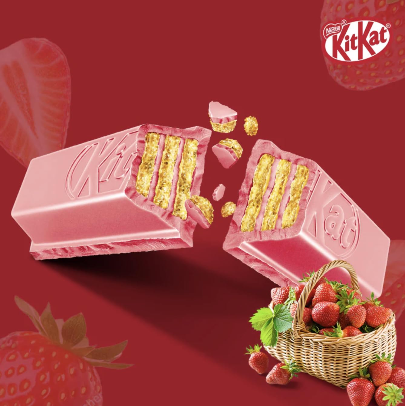 Japanese Kit Kat Assorted Flavors | Hazelnut, Strawberry Chocolate Cake, Milk Tea, Orange, Strawberry | Limited Edition Kit Kat | Pop Snax Snack Box | Japanese Snacks | Imported from Japan