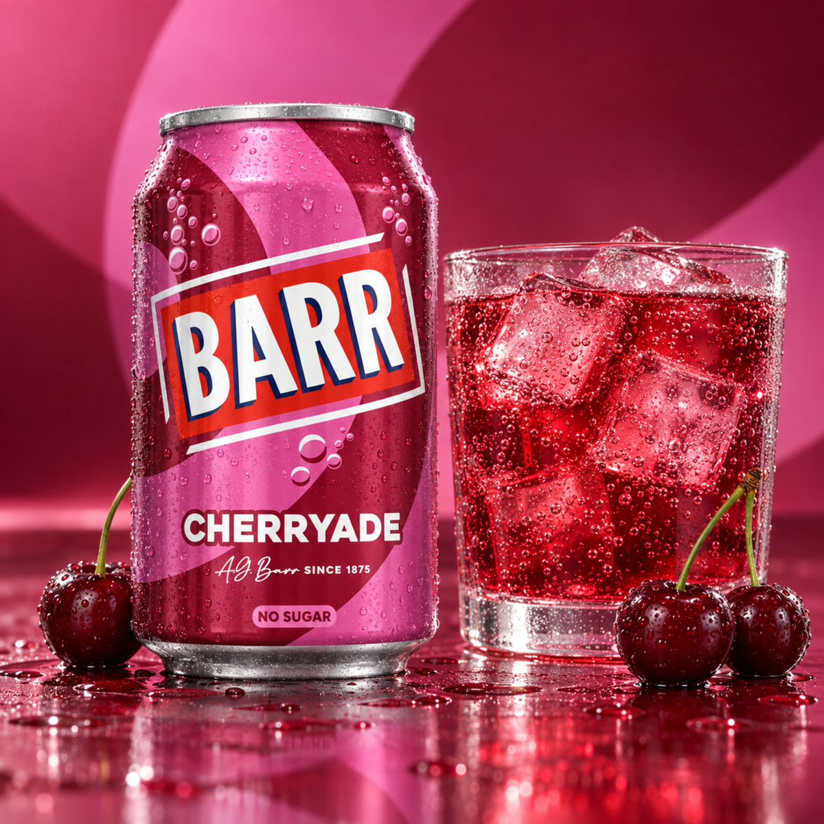 Barr Cherryade sugar-free cherry soda