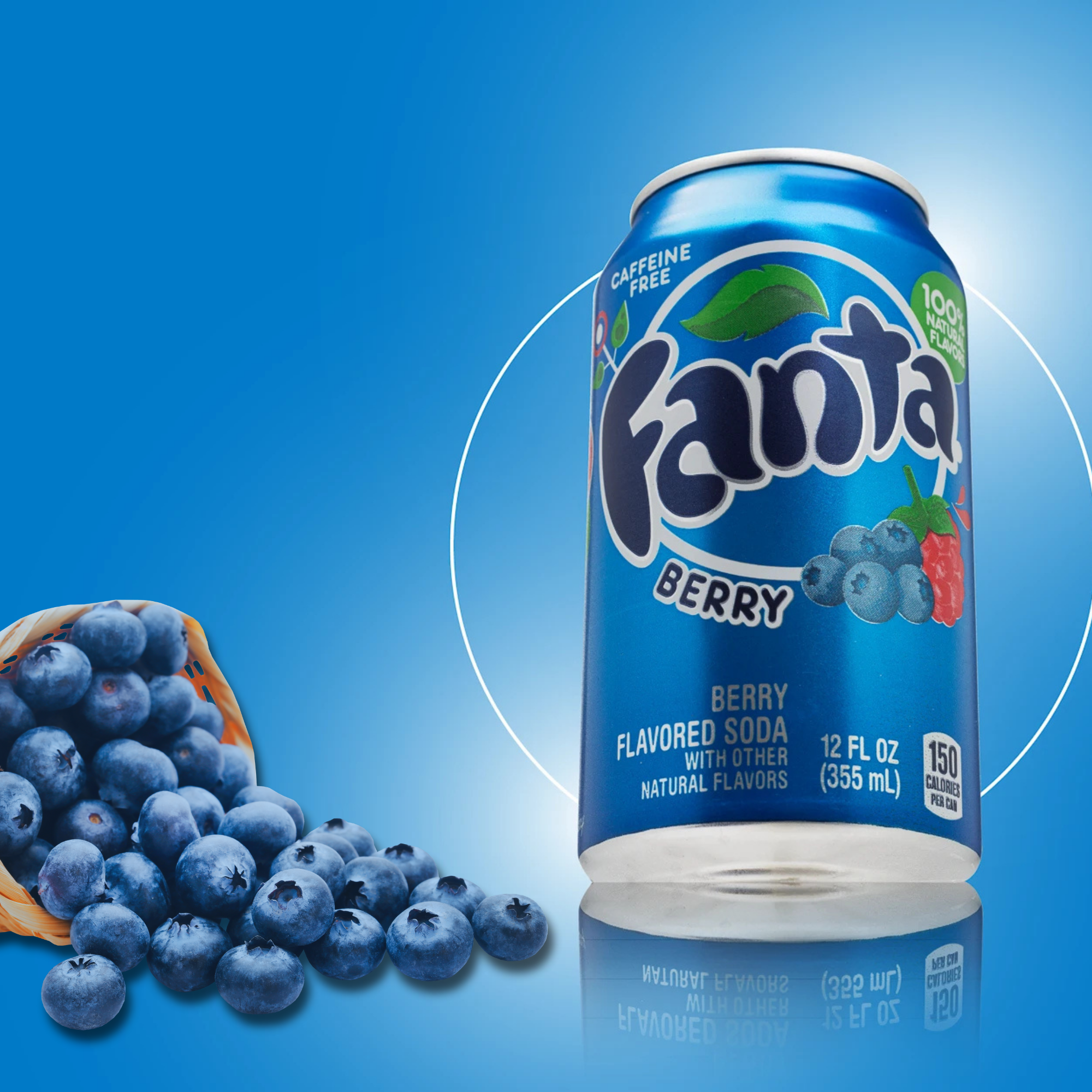 Blue Raspberry Crush Fanta Blue Raspberry Soda