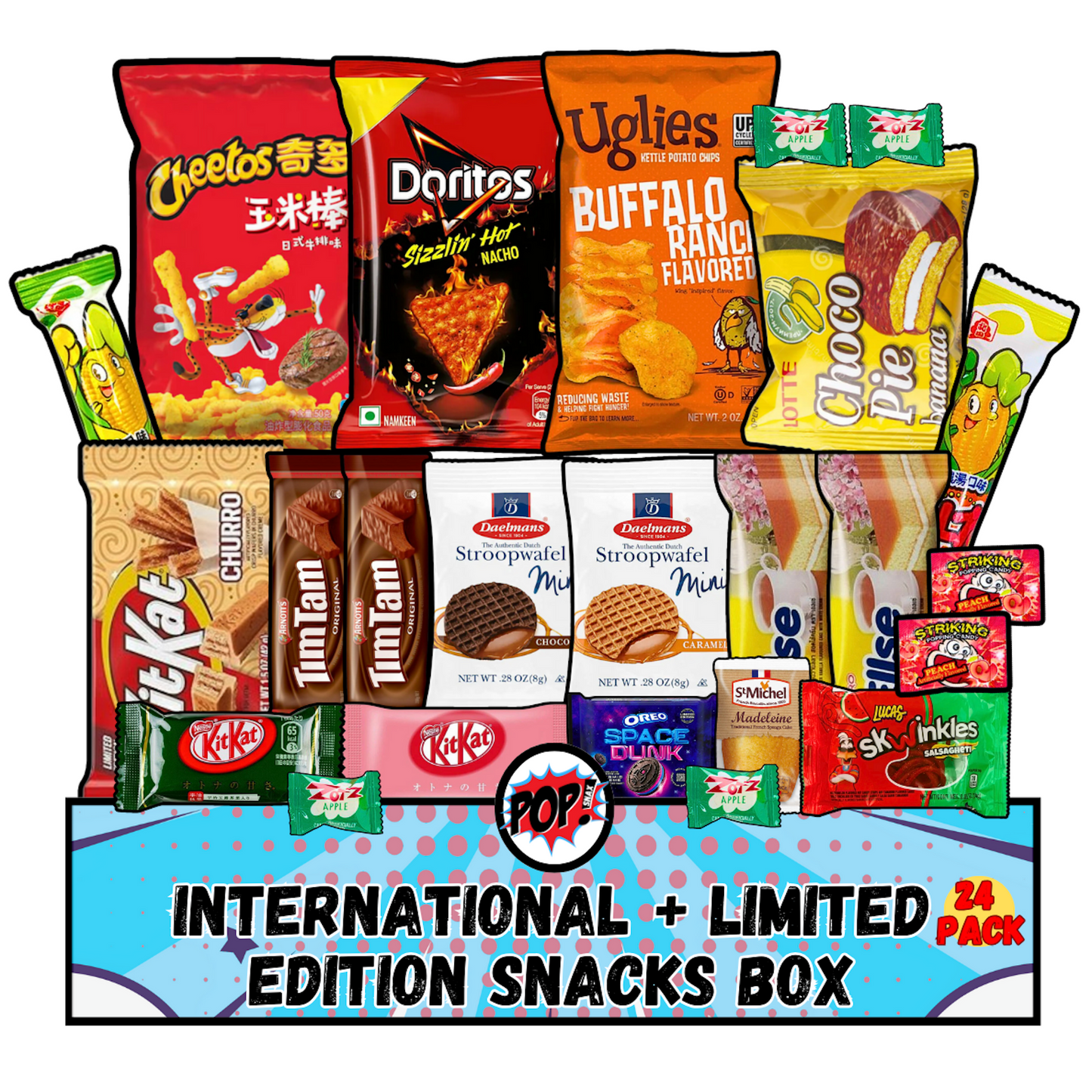 International + Limited Edition Snacks Box - 24 Pack