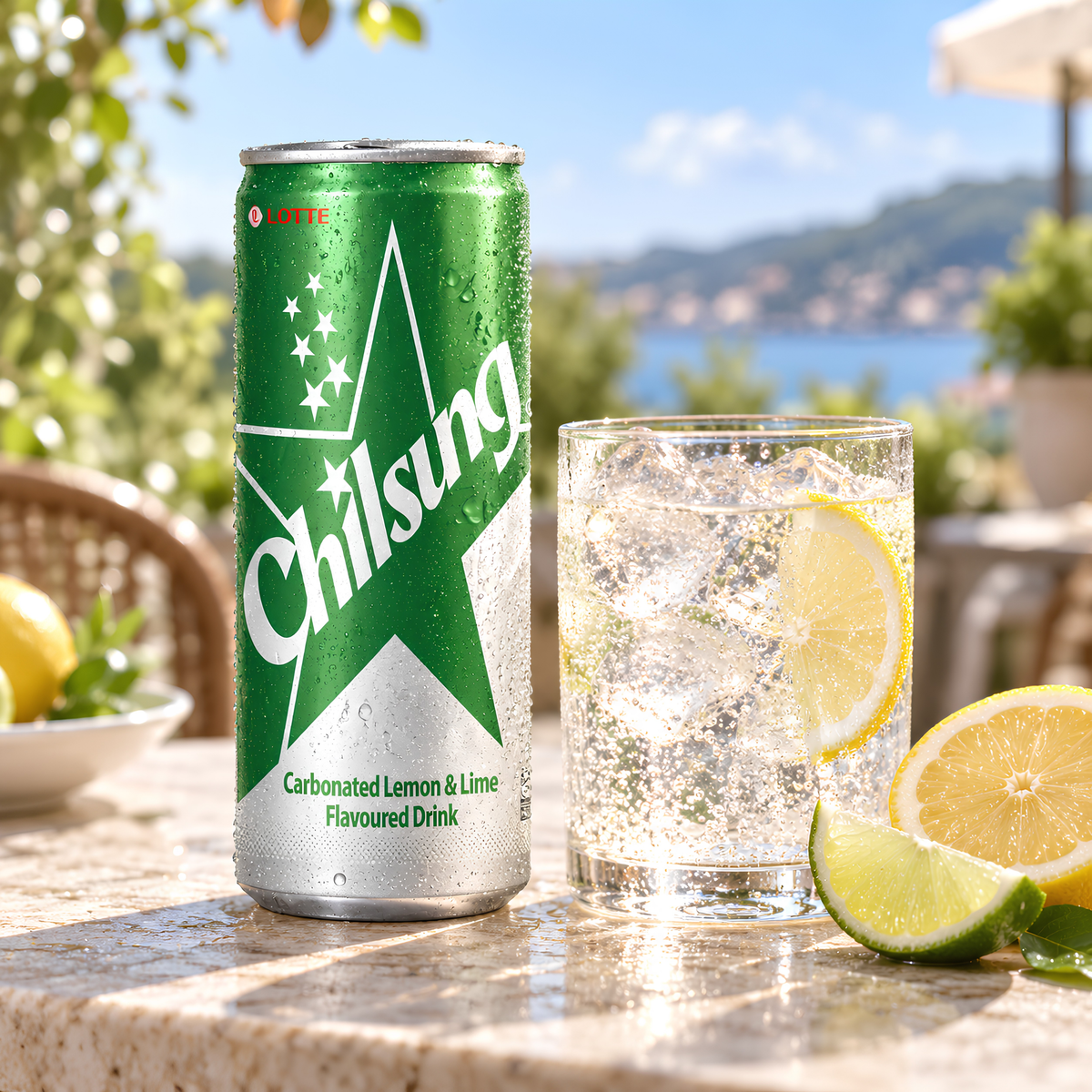 Lotte Chilsung Cider Korean soda, 250ml