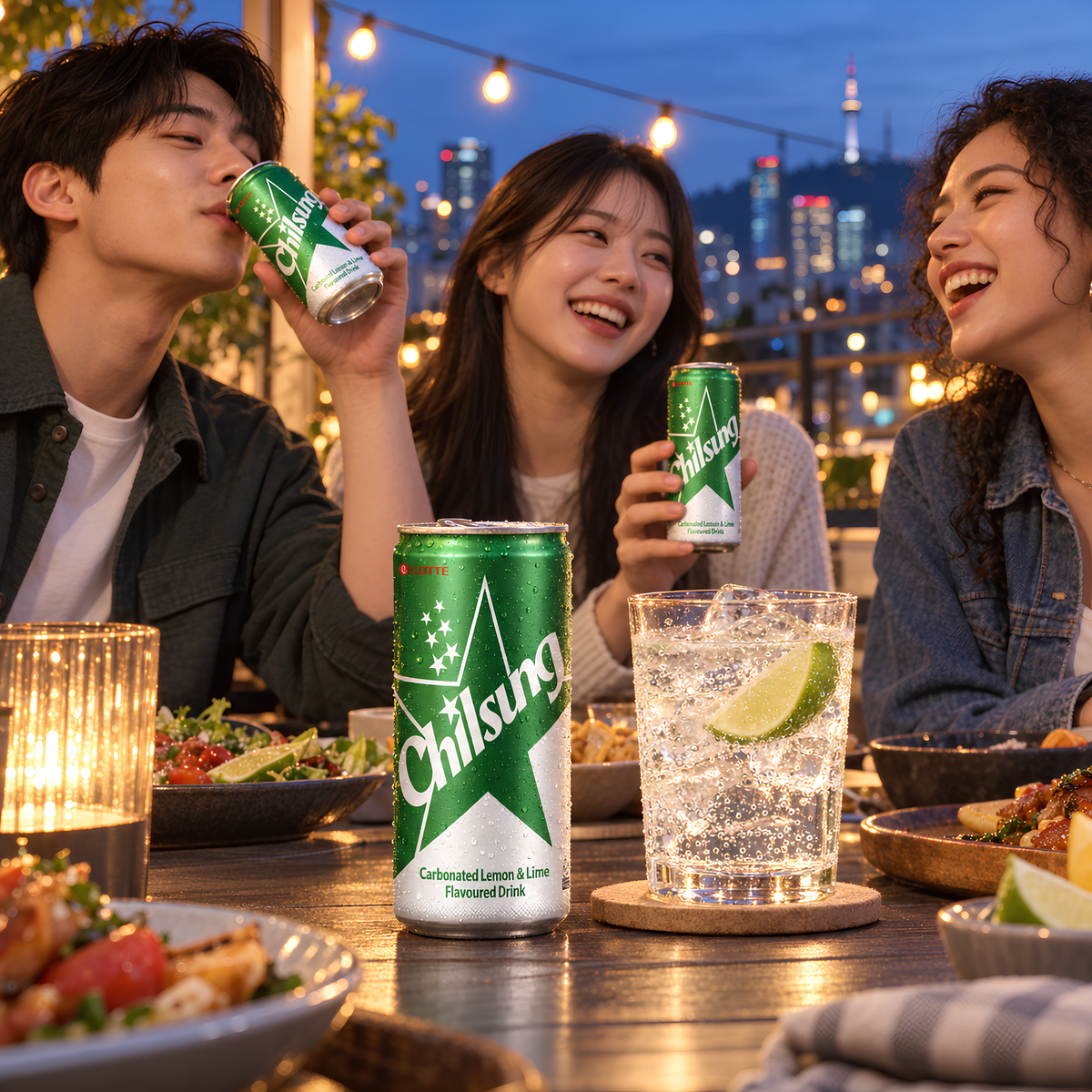 Lotte Chilsung Cider Korean soda, 250ml