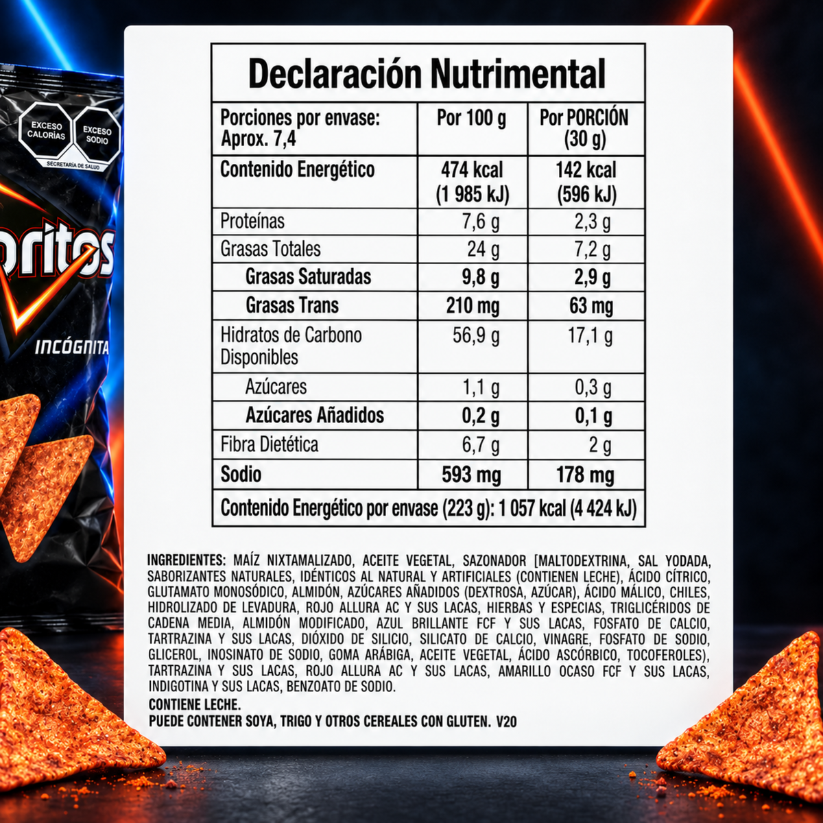 Doritos Incógnita Mexican chips, 62g