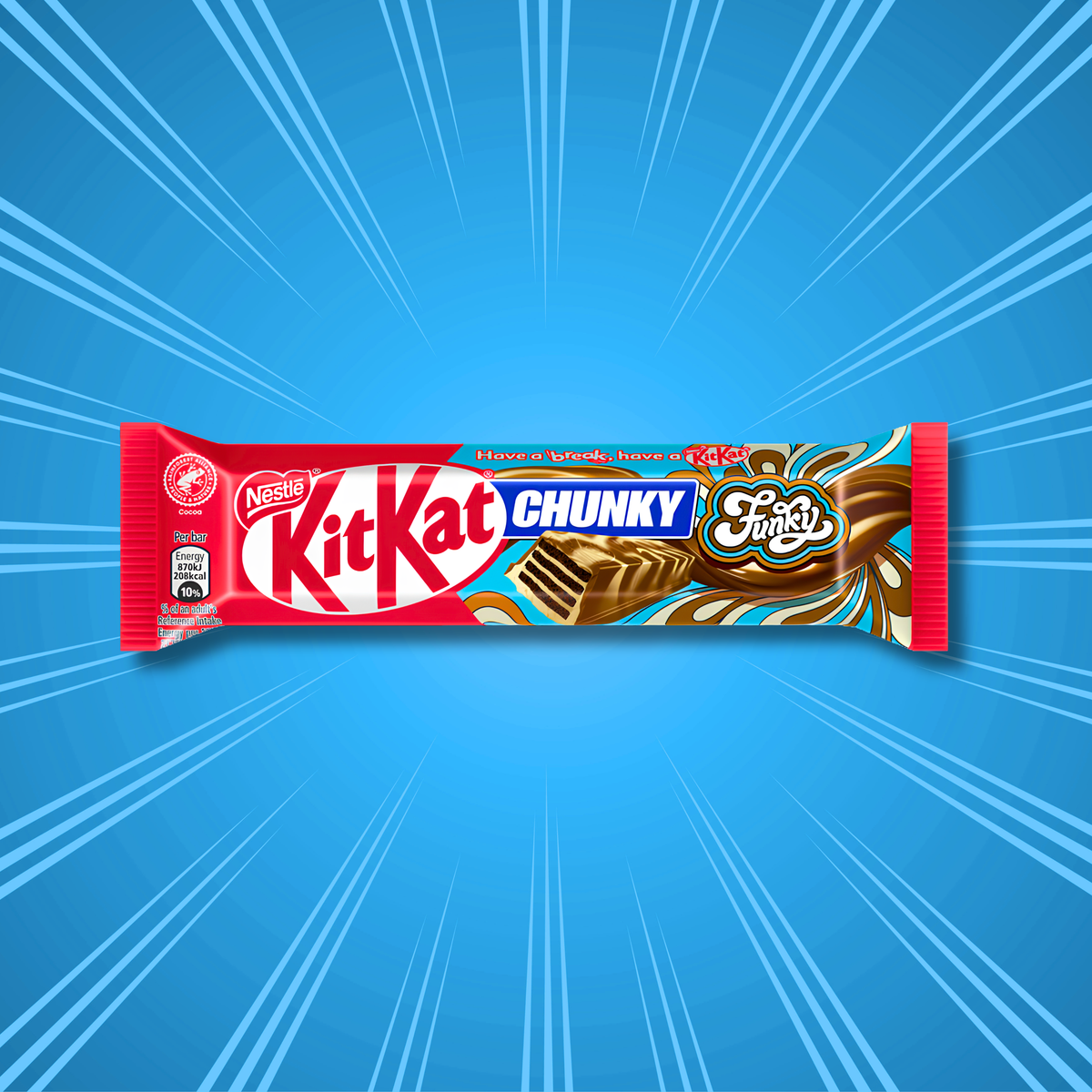 KitKat Chunky Funky Milk and White