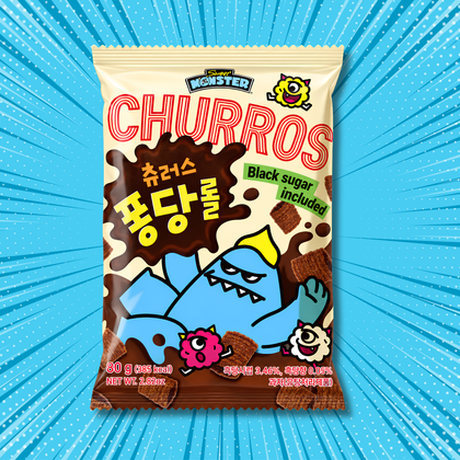 Sweet Monster Black Sugar Churro – Crunchy Korean Snacks