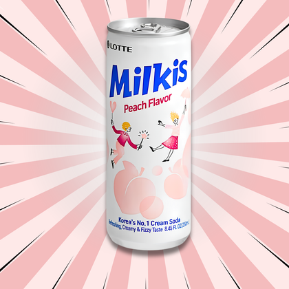 Lotte Milkis Peach – Creamy Korean Peach Soda