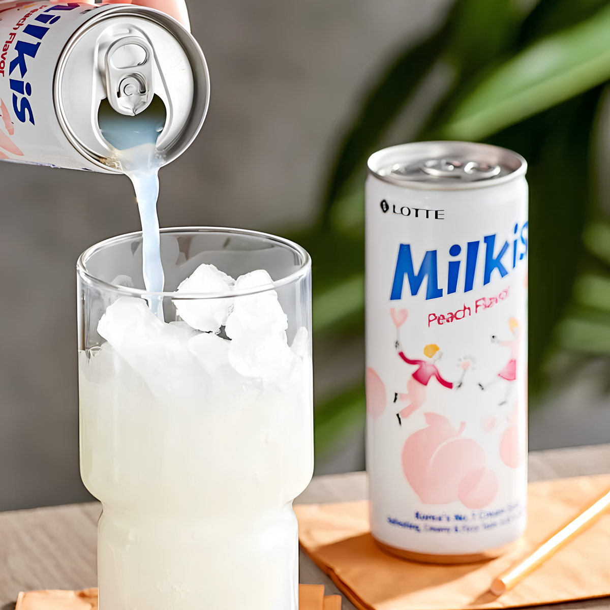 Lotte Milkis Peach Korean peach soda, 250ml