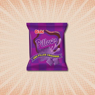 Oishi Pillows Ube Crackers – Philippines