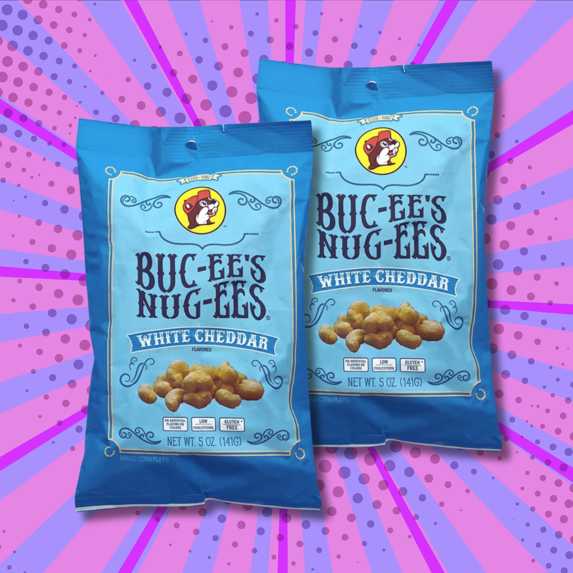 Buc-ee's Nug-ee's - White Cheddar Flavor (2 Bags)