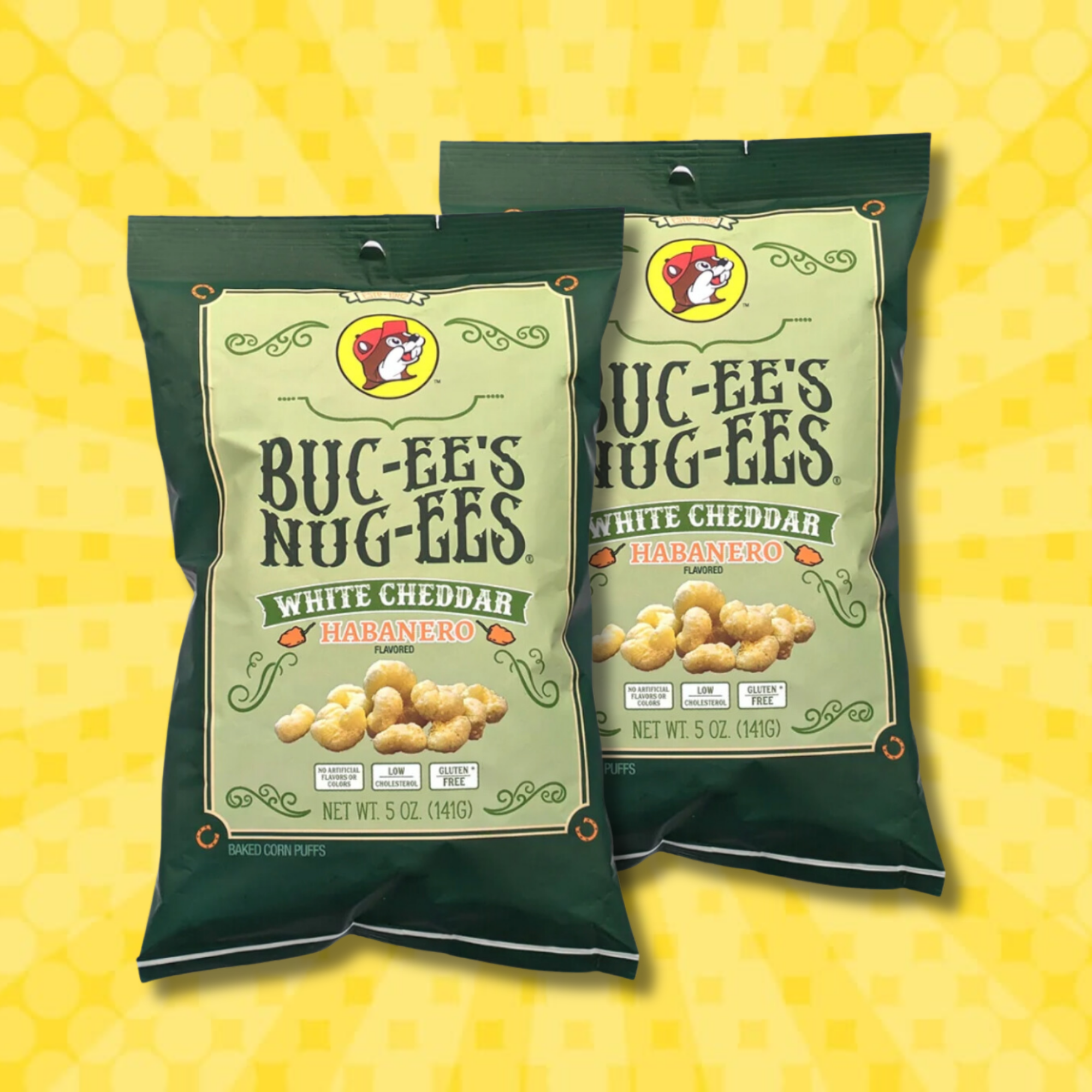 Buc-ee's White Cheddar & Habanero Nug-ees (2 Bags)