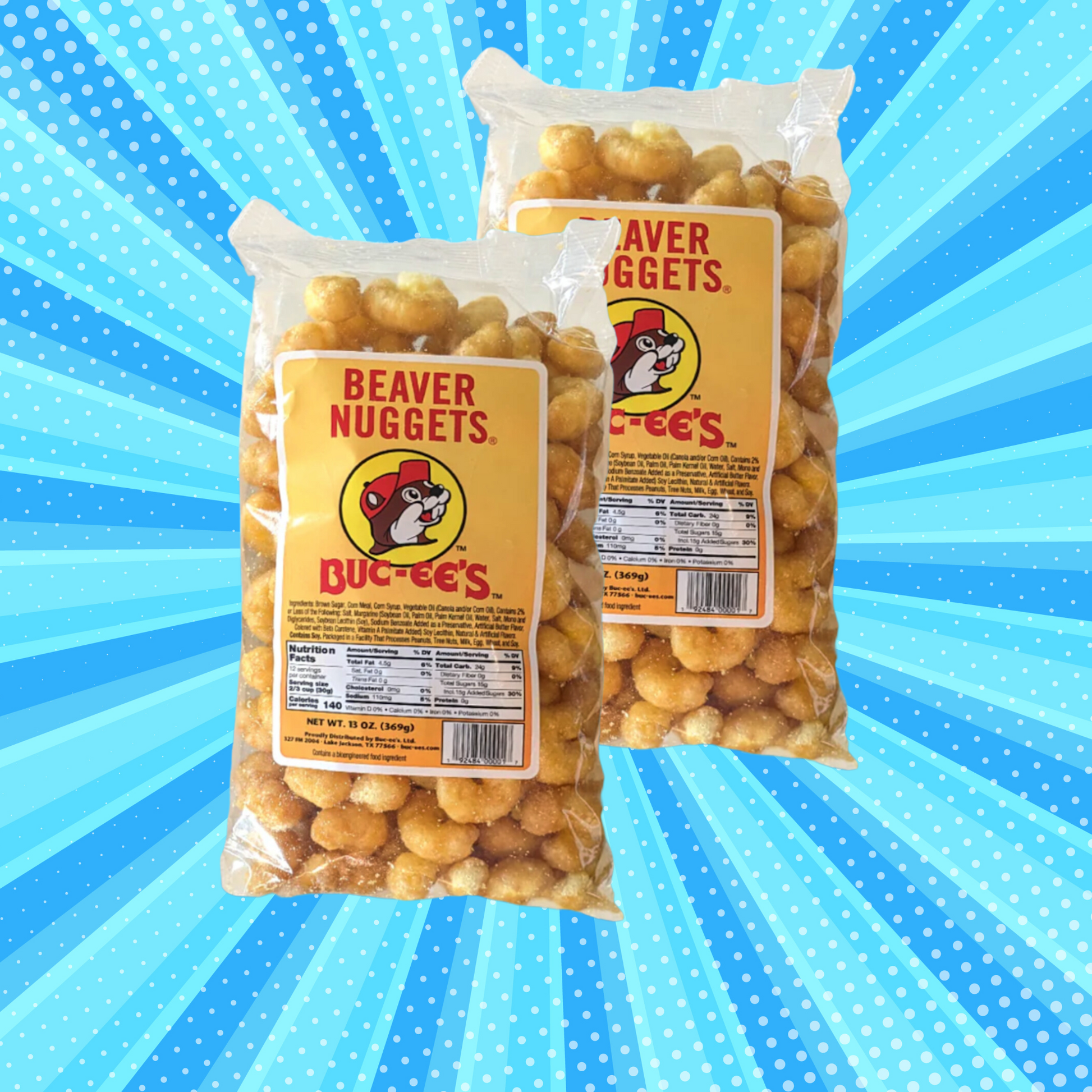 Buc-ee's Famous Beaver Nuggets (2 Bags)