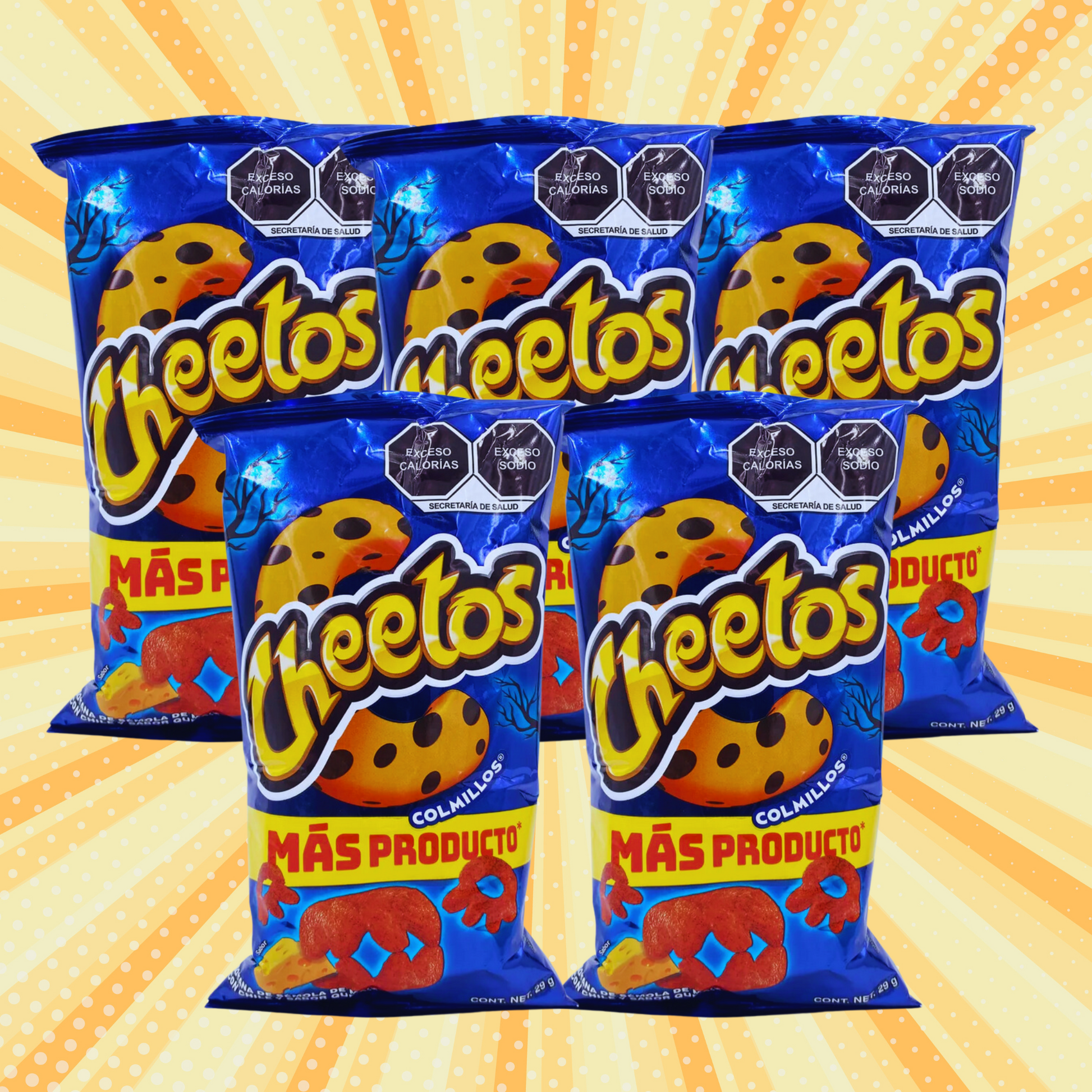 Cheetos Colmillos - Mexican Cheetos (5 Bags)