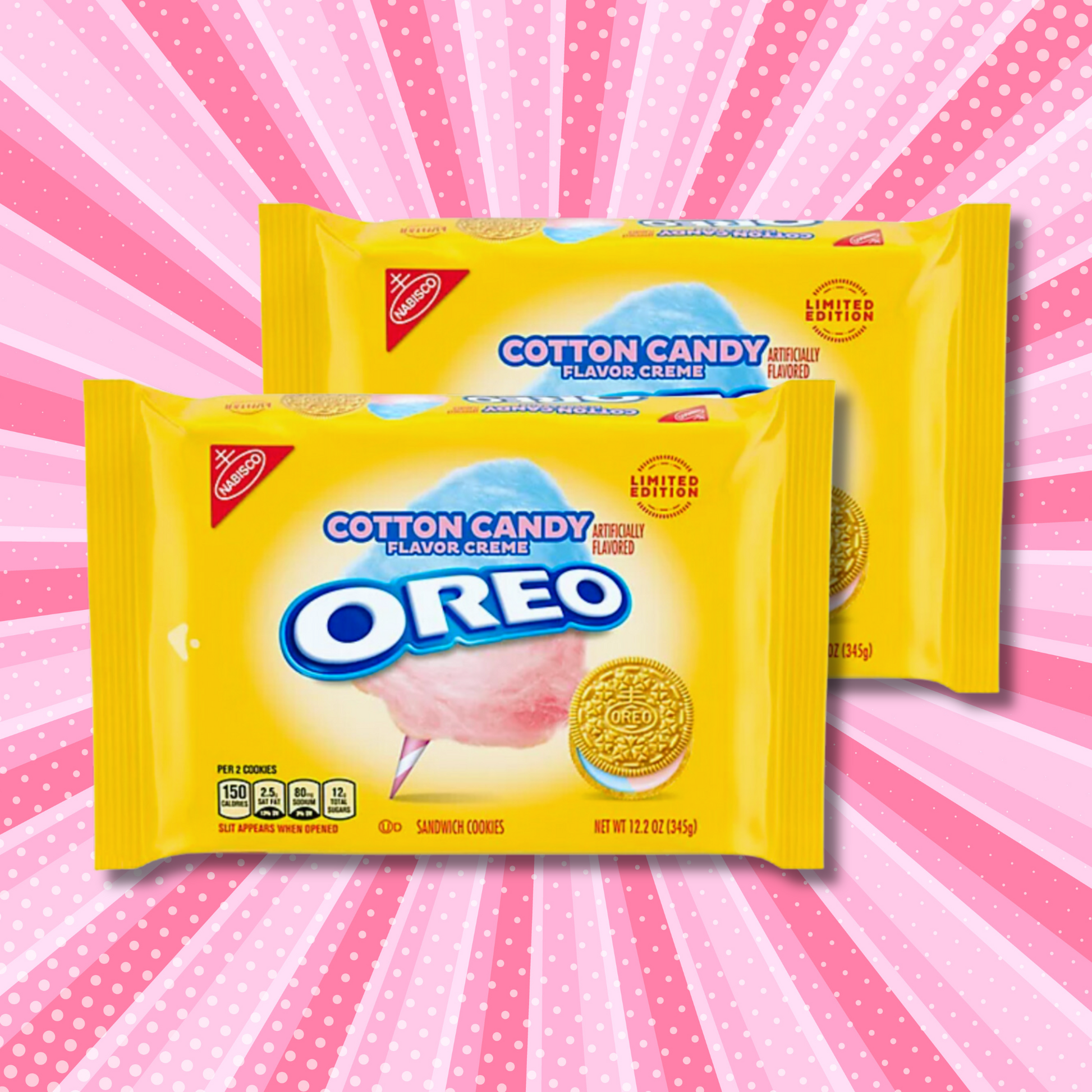 Cotton Candy Oreos - 2 Packs