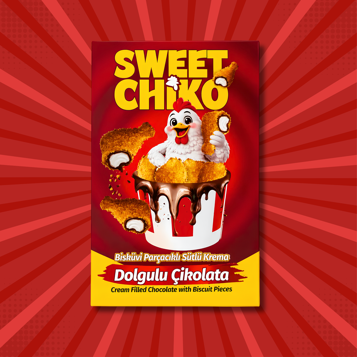 Sweet Chikko fried chicken-shaped chocolate