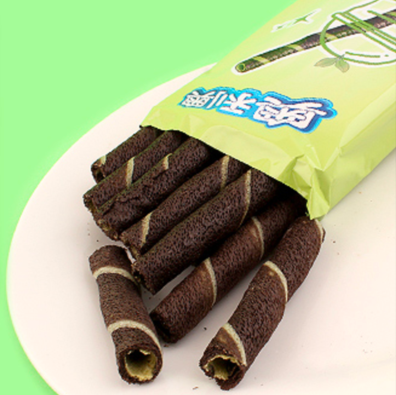 Asian Oreo Wafer Rolls – 4 Pack Variety Sampler | Limited Edition: Vanilla Mousse, Strawberry Milkshake, Japanese Matcha, Rich Chocolate