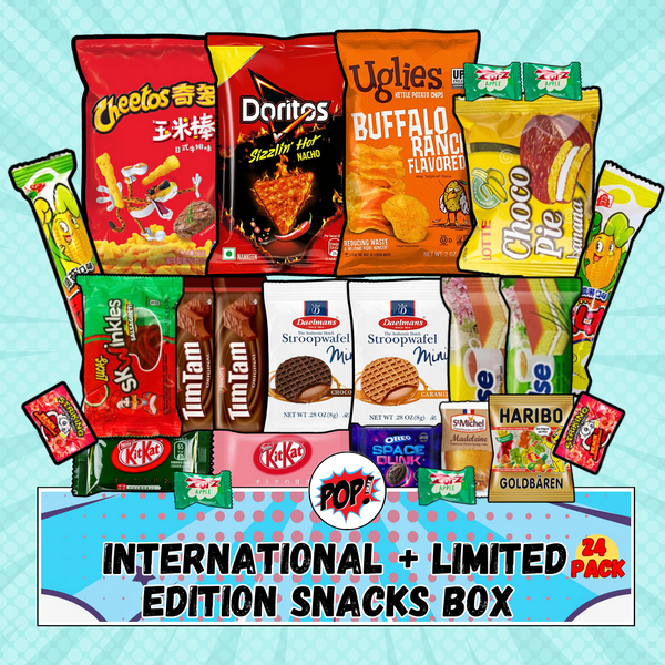Pop SNAX International Snack Box | Foreign Snack Box | Rare Snack