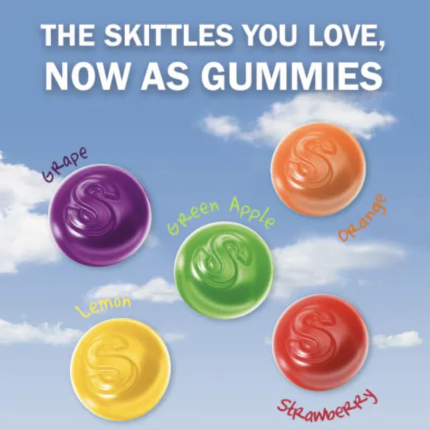 Asian Snacks - Skittles Fruit Gummies Detail + Flavors