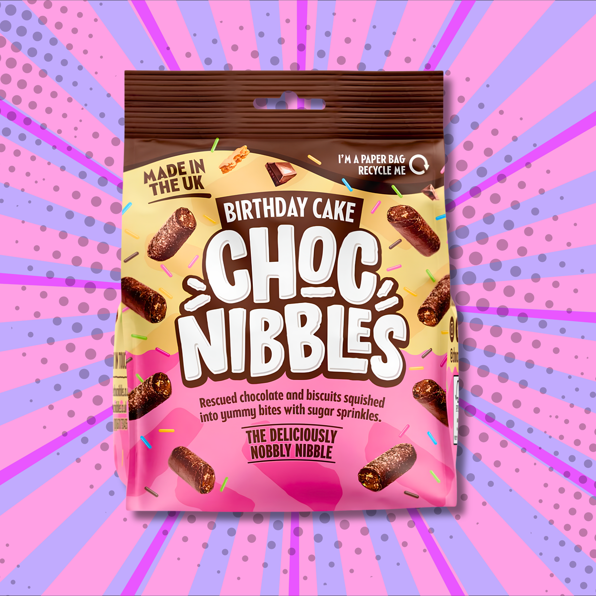 Sweet Dreams Birthday Cake Choc Nibbles