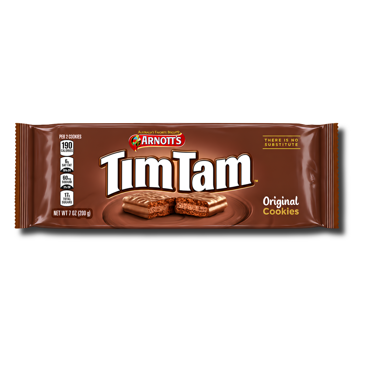 Arnott’s Tim Tam Original Cookies 7oz pack on a white background