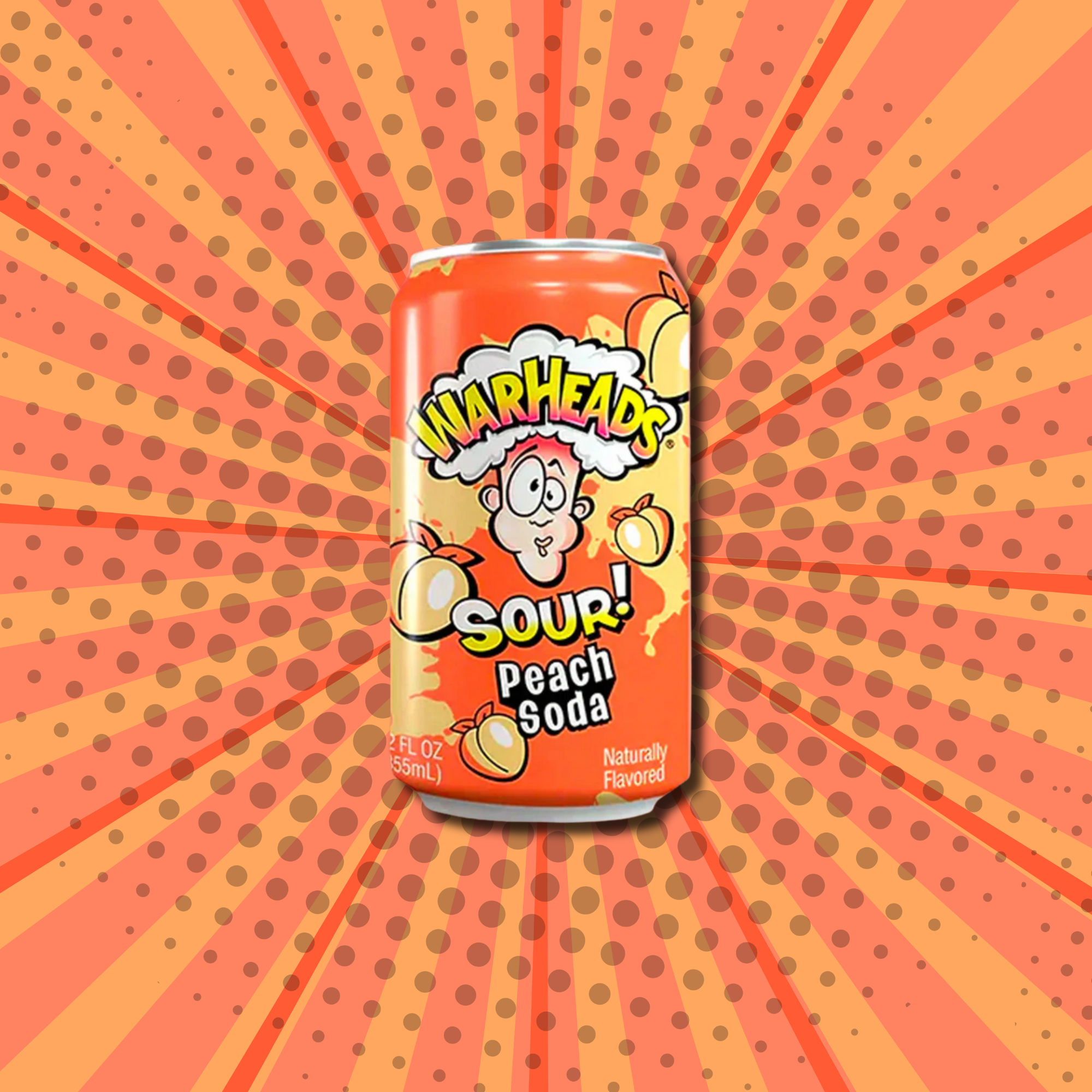 Warheads Soda - Peach Flavor
