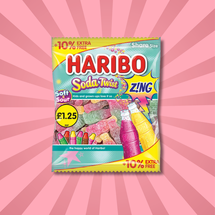 Haribo Soda Twist Zing - UK