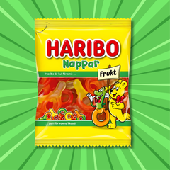 Haribo Nappar Frukt – Sweden (Fruity Swedish Gummies)