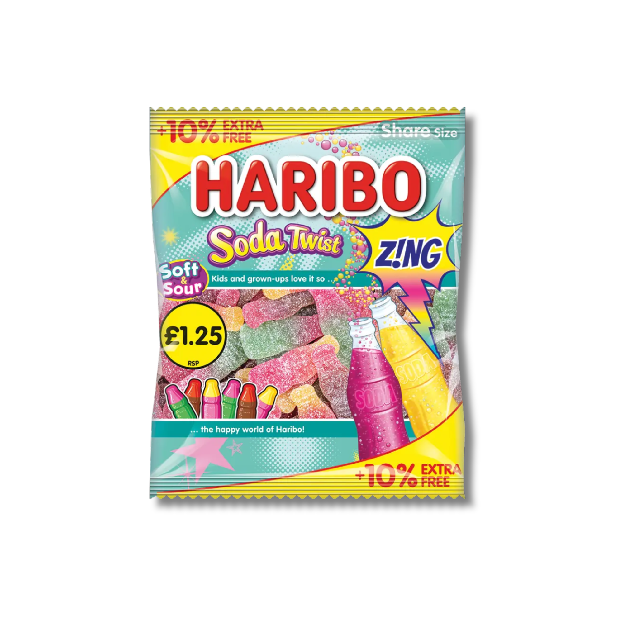 Haribo Soda Twist Zing - UK