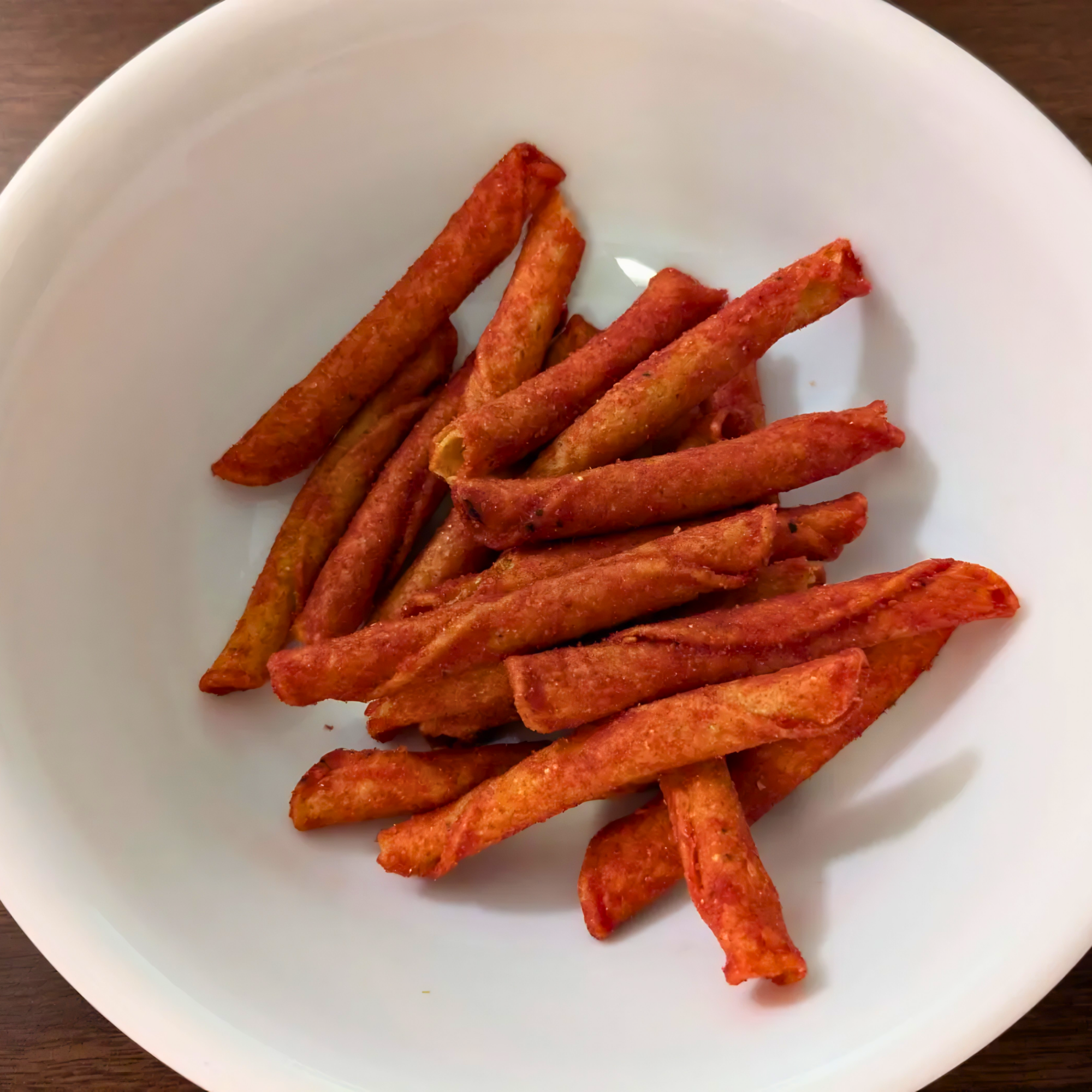 A plate of Takis Kaboom from Mexico. Shop Mexican snacks online.