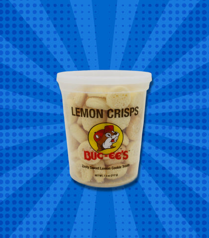 Buc-ee's Lemon Crisps, 7.5 ounces