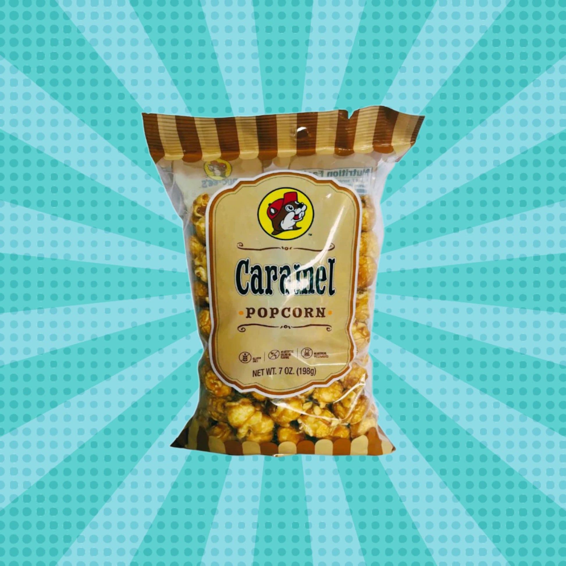 Buc-ee's Caramel Popcorn (Front of Bag)
