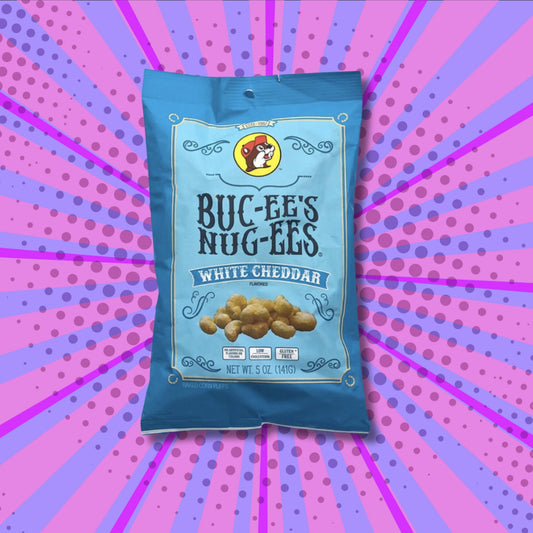 Buc-ee's Nug-ee's - White Cheddar Flavor (Front of Bag)