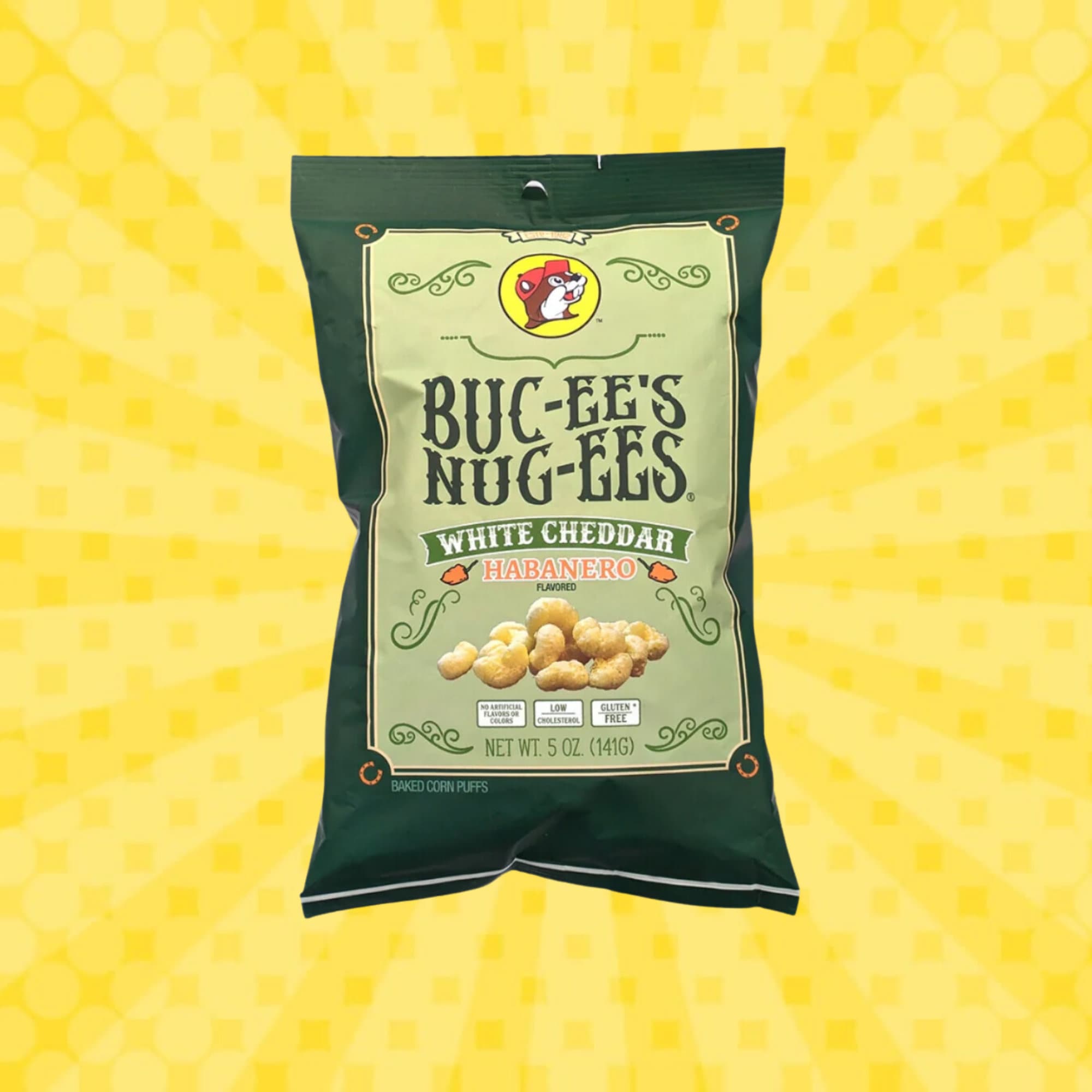 Buc-ee's White Cheddar & Habanero Nug-ees (Front of Bag)