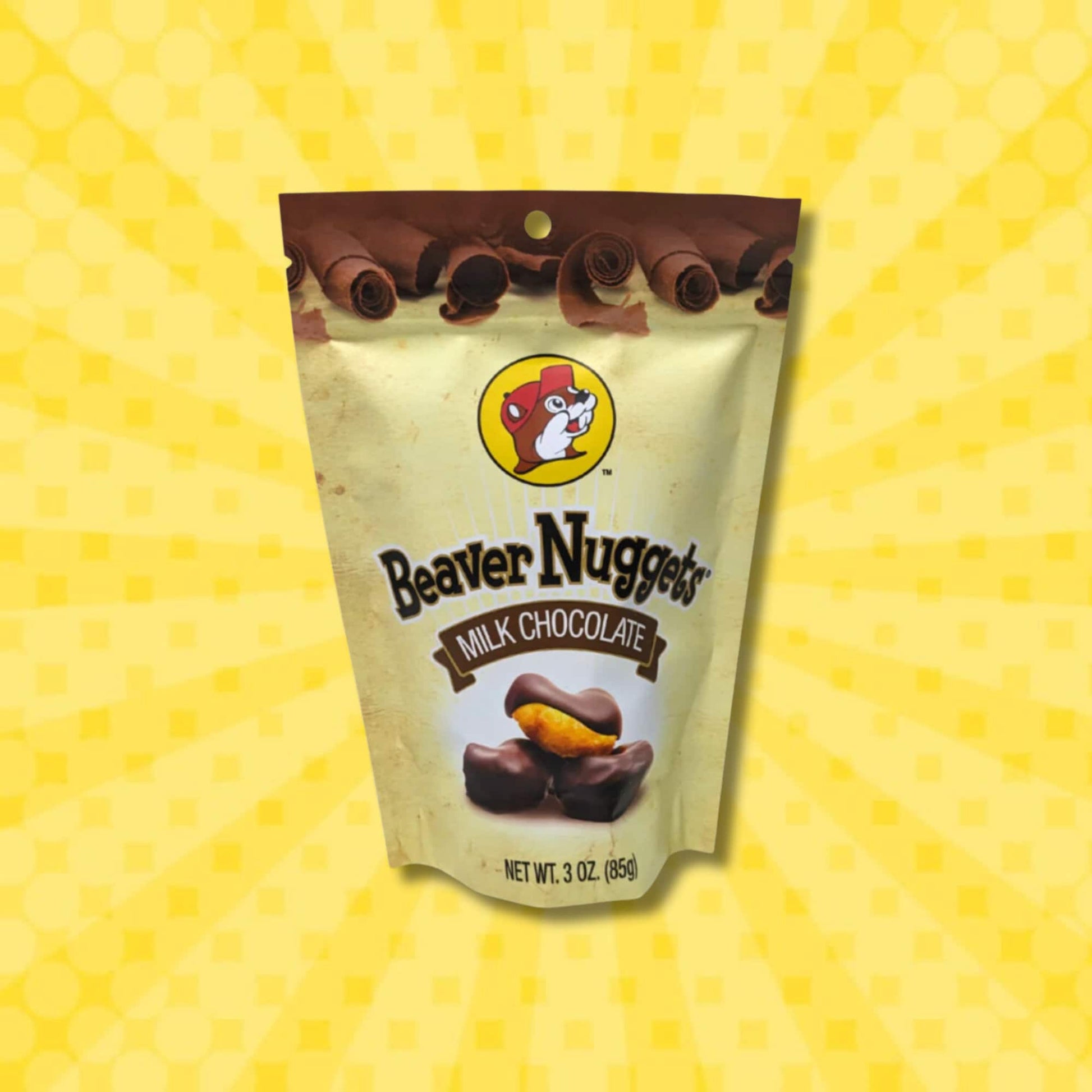 Buc-ee's Chocolate Covered Beaver Nuggets (Milk Chocolate flavor pictured)