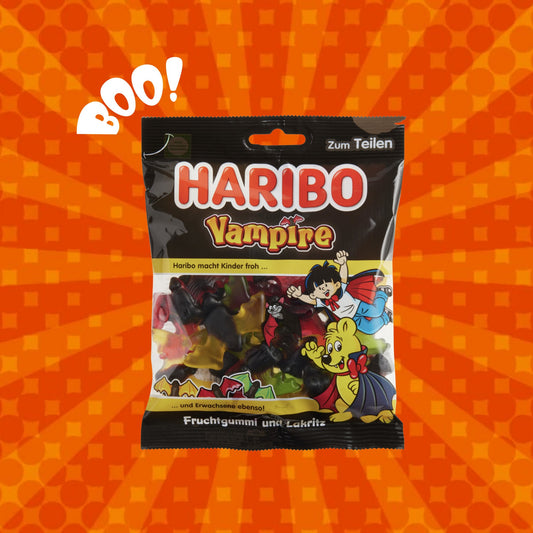 Haribo Vampire Bats, Halloween Candy from Germany (front of Bag)