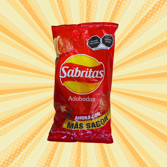 Sabritas Adobadas Flavor - Mexican Lay's Chips (Front of Bag)