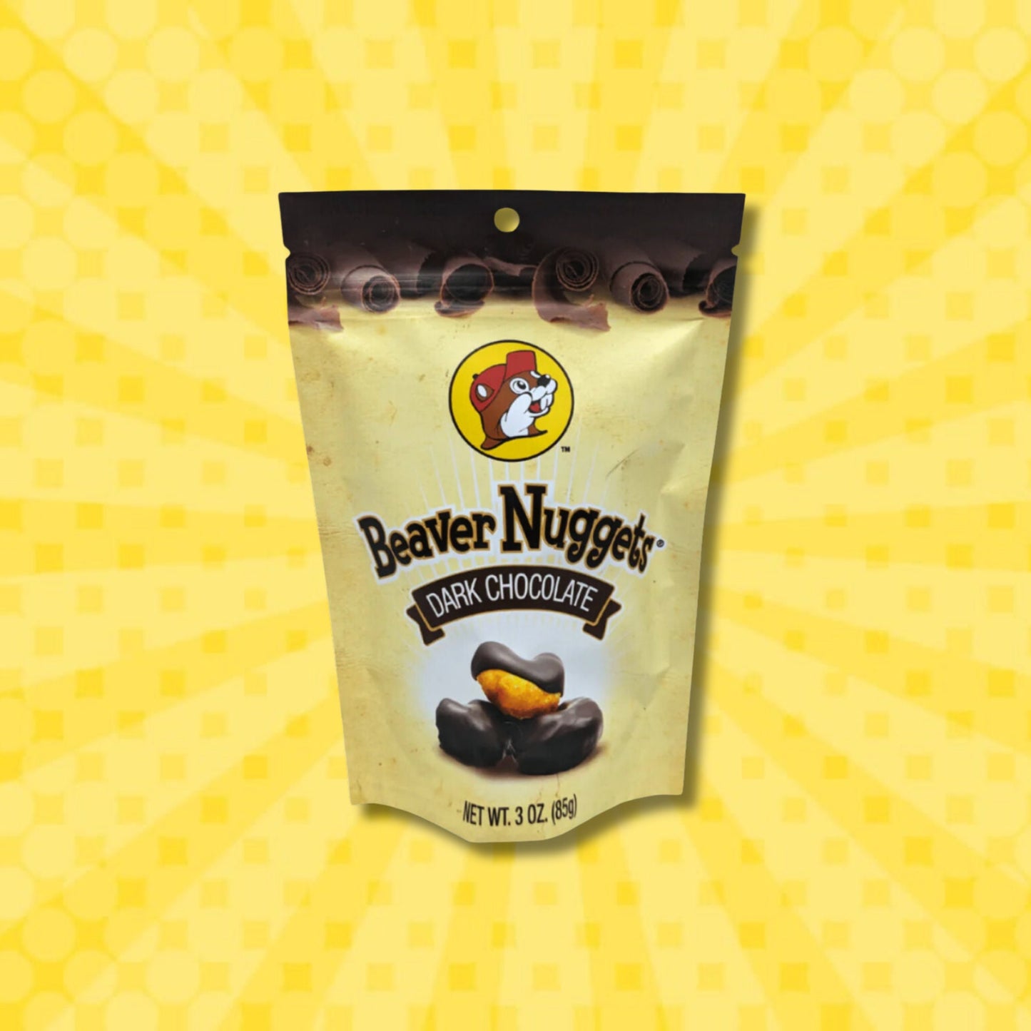 Buc-ee's Chocolate Covered Beaver Nuggets (Dark Chocolate flavor pictured)