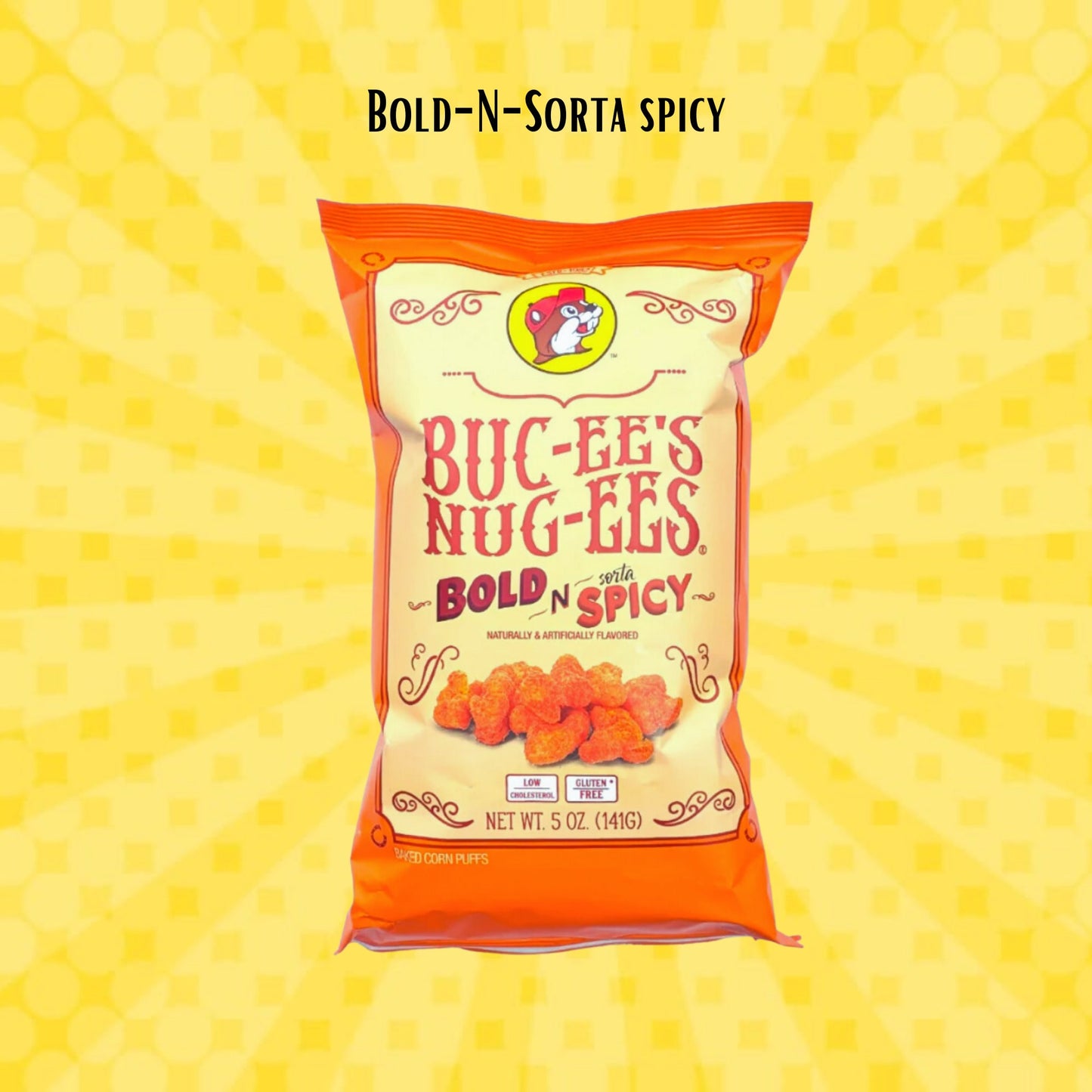 Buc-ee's Bold-N-Sorta Spicy Nug-ees - (Front of Bag)