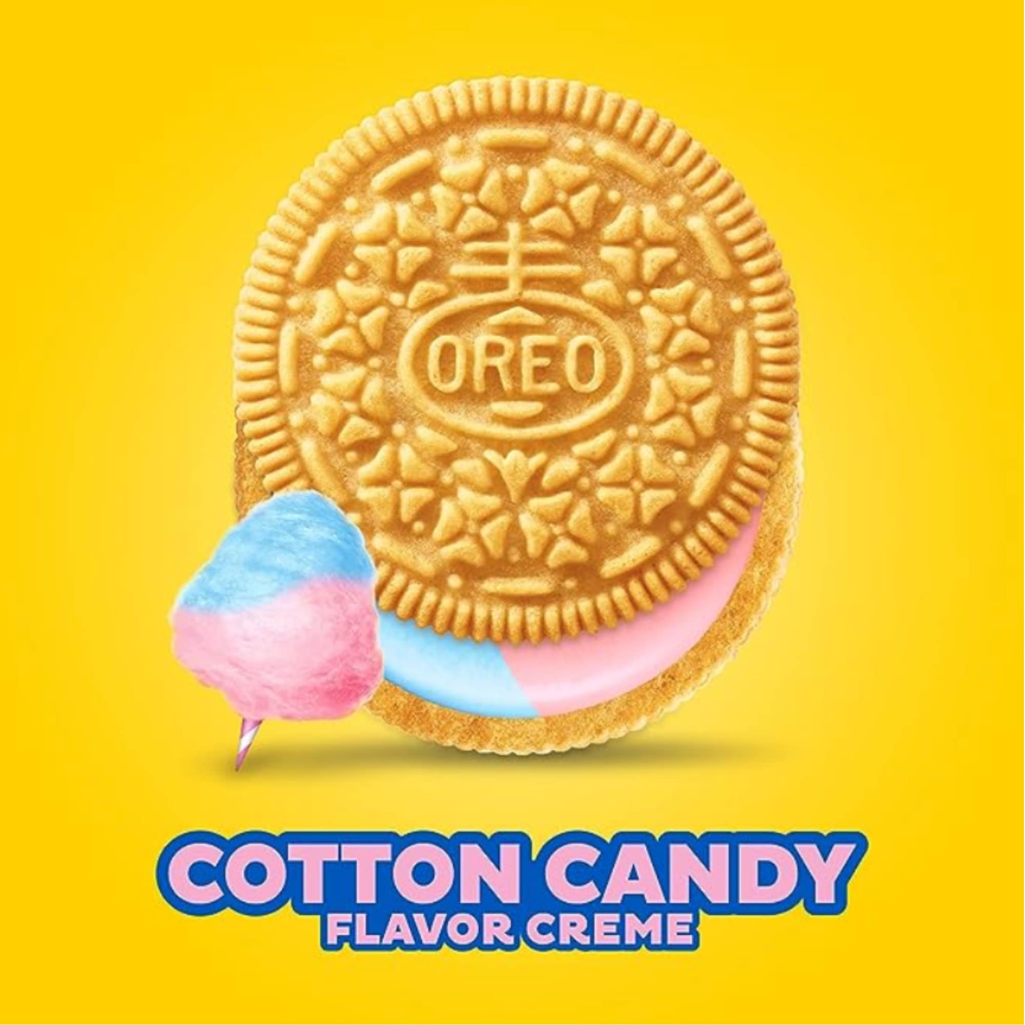 OREO Cotton Candy Sandwich Cookies, Limited Edition Oreos, 2 Packs, Custom Oreo Cookies