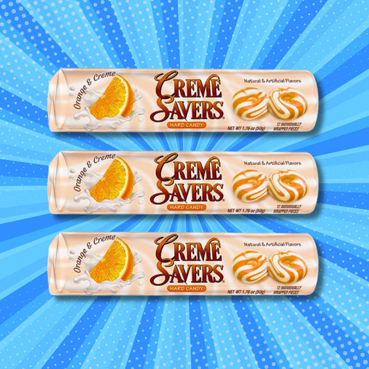 Creme Savers - Orange & Creme Flavor (3 Rolls)