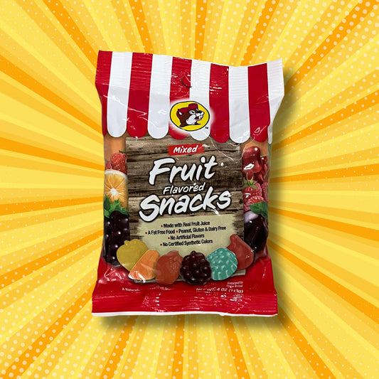 Buc-ee's Fruit Snacks (Front of Bag, 1 Bag)