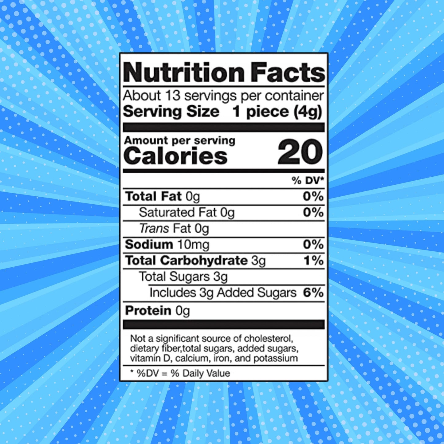 Creme Savers - Strawberries & Creme Flavor (Nutrition Facts)