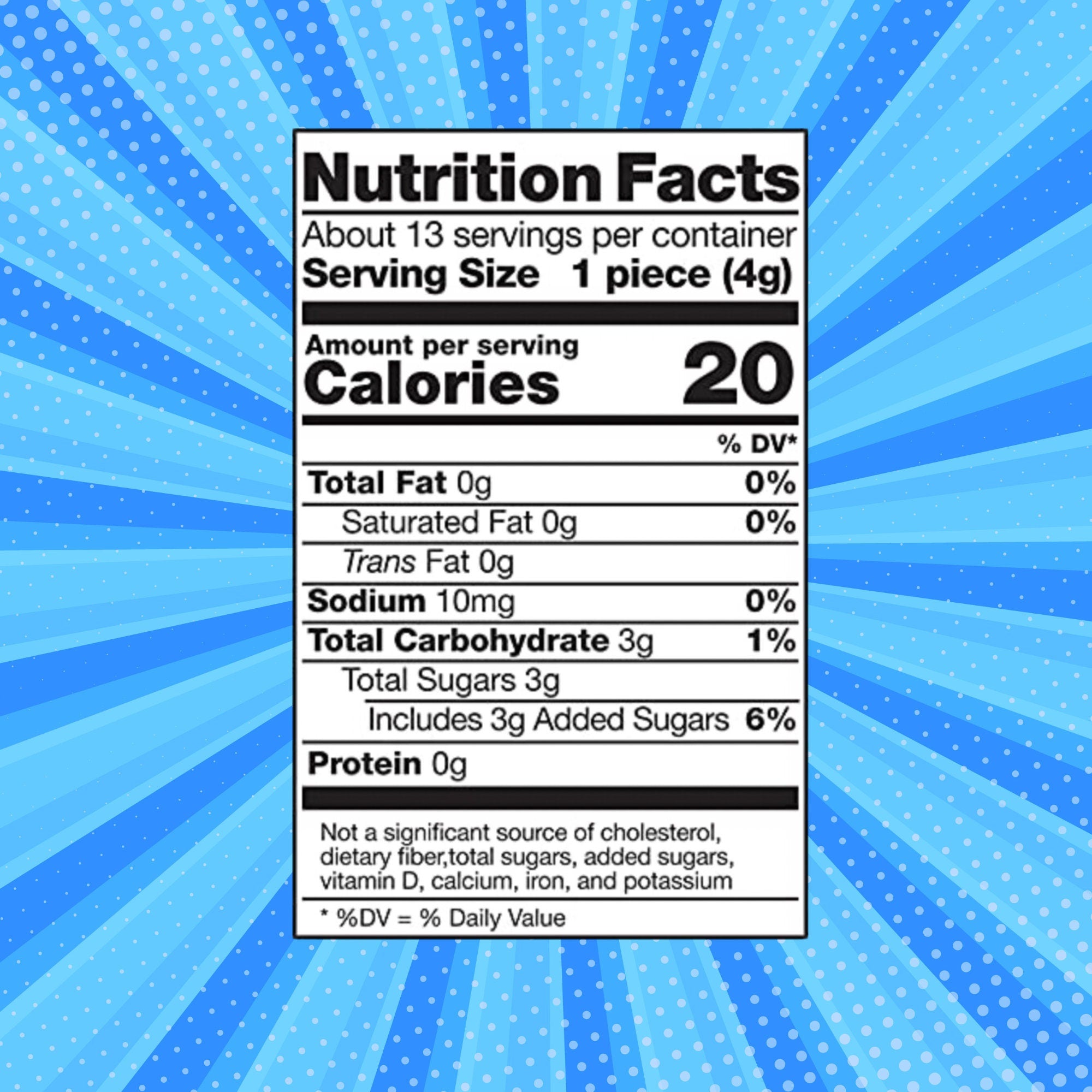 Creme Savers - Orange & Creme Flavor (Nutrition Facts)