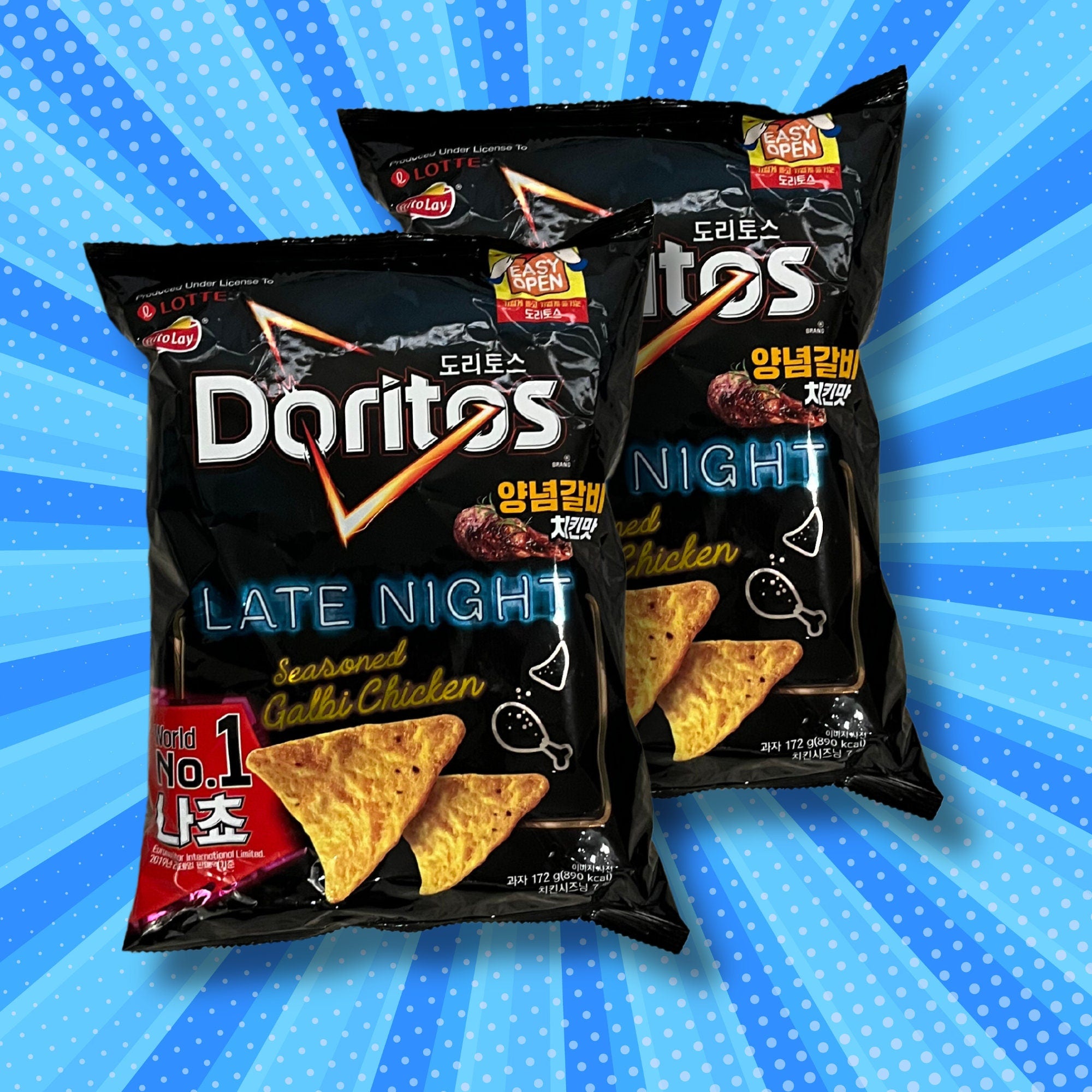 Seasoned Galbi Chicken Doritos - Korean Doritos (2 Large Bags)